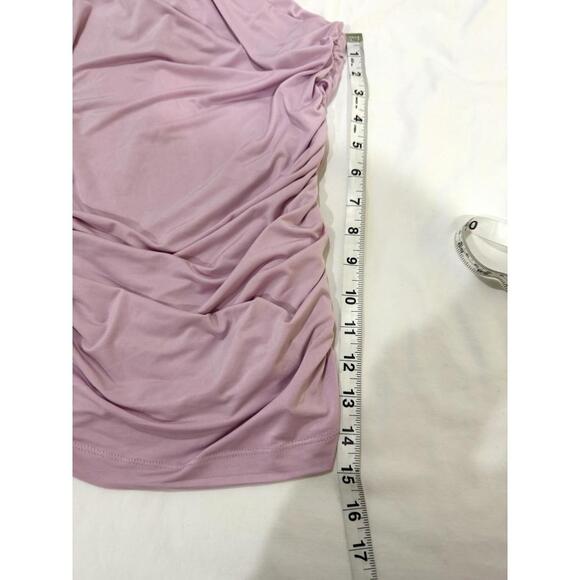 NWT Anthropologie Lilac Fitted One Shoulder Ruched Top- Size Medium - Picture 9 of 9